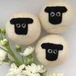 Suffolk sheep wool laundry dryer balls
