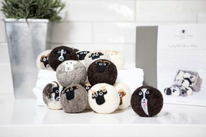 Wool dryer balls, collectors edition of 15 different sheep breeds