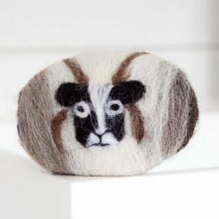 Lanolin enriched felted soap Jacob sheep
