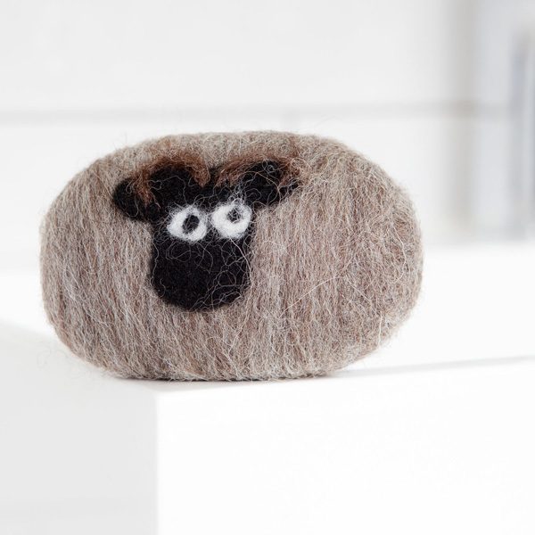 Lanolin enriched felted soap Shetland Sheep