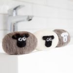 Lanolin enriched felted soap