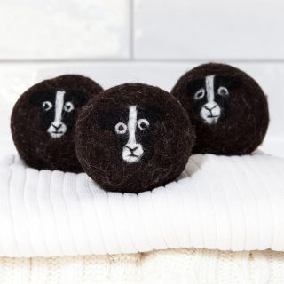 Zwartbles sheep wool laundry dryer balls