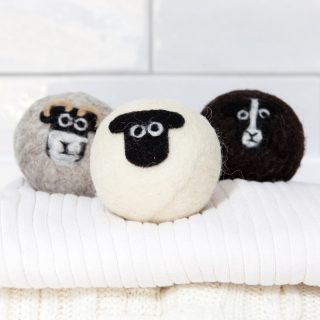 Classic breed sheep wool laundry dryer balls mixed pack