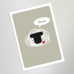 I love ewe greeting card