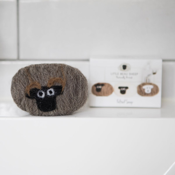 Shetland sheep lanolin enriched felted soap