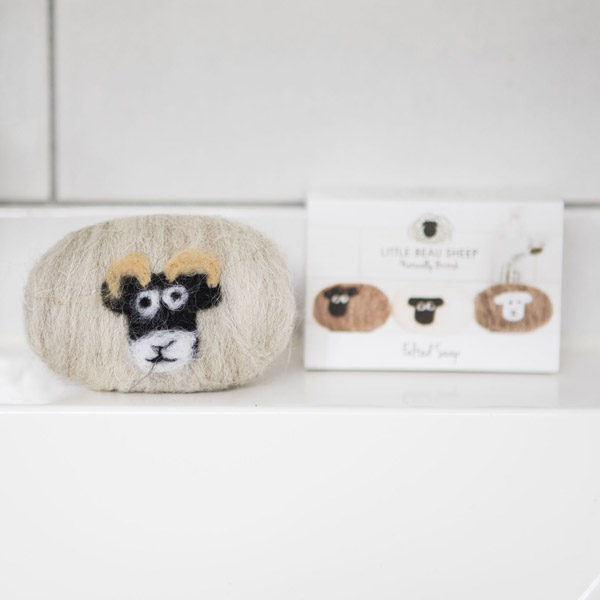 Swaledale sheep lanolin enriched felted soap