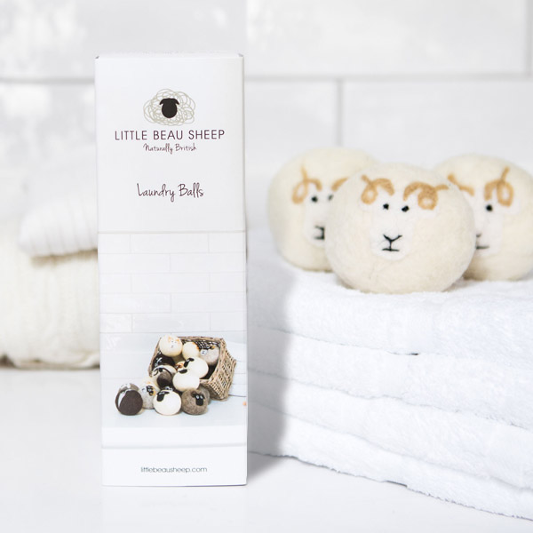 Whitefaced Woodland sheep wool laundry dryer balls