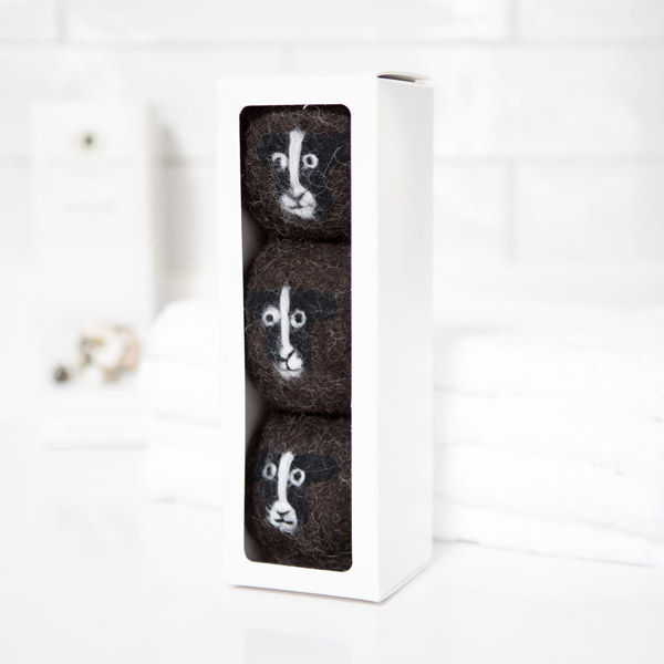 Zwartbles sheep wool laundry dryer balls