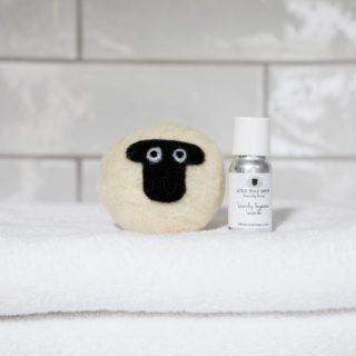 Suffolk Sheep Laundry Ball with Lavender Laundry Fragrance