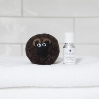 Black Welsh Mountain Laundry Ball & Sweet Orange *limited stock*