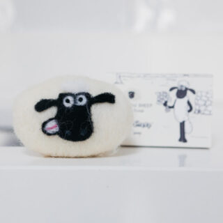 Shaun the Sheep x Little Beau Sheep felted soap