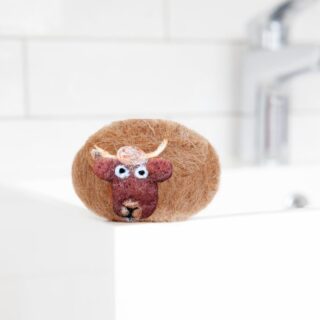 Highland Cow Felted Soap